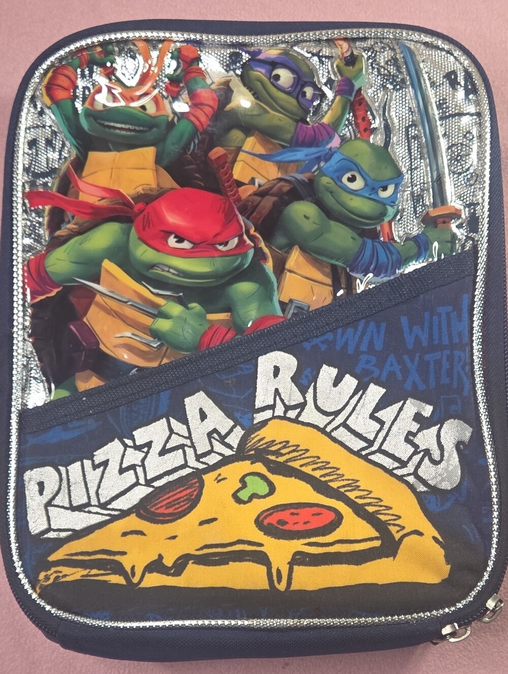 Teenage Mutant Ninja Turtles Pizza Rules Lunch Bag - Blue/Multicolor